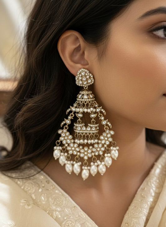 Chaandrika Pearl Jhumkas