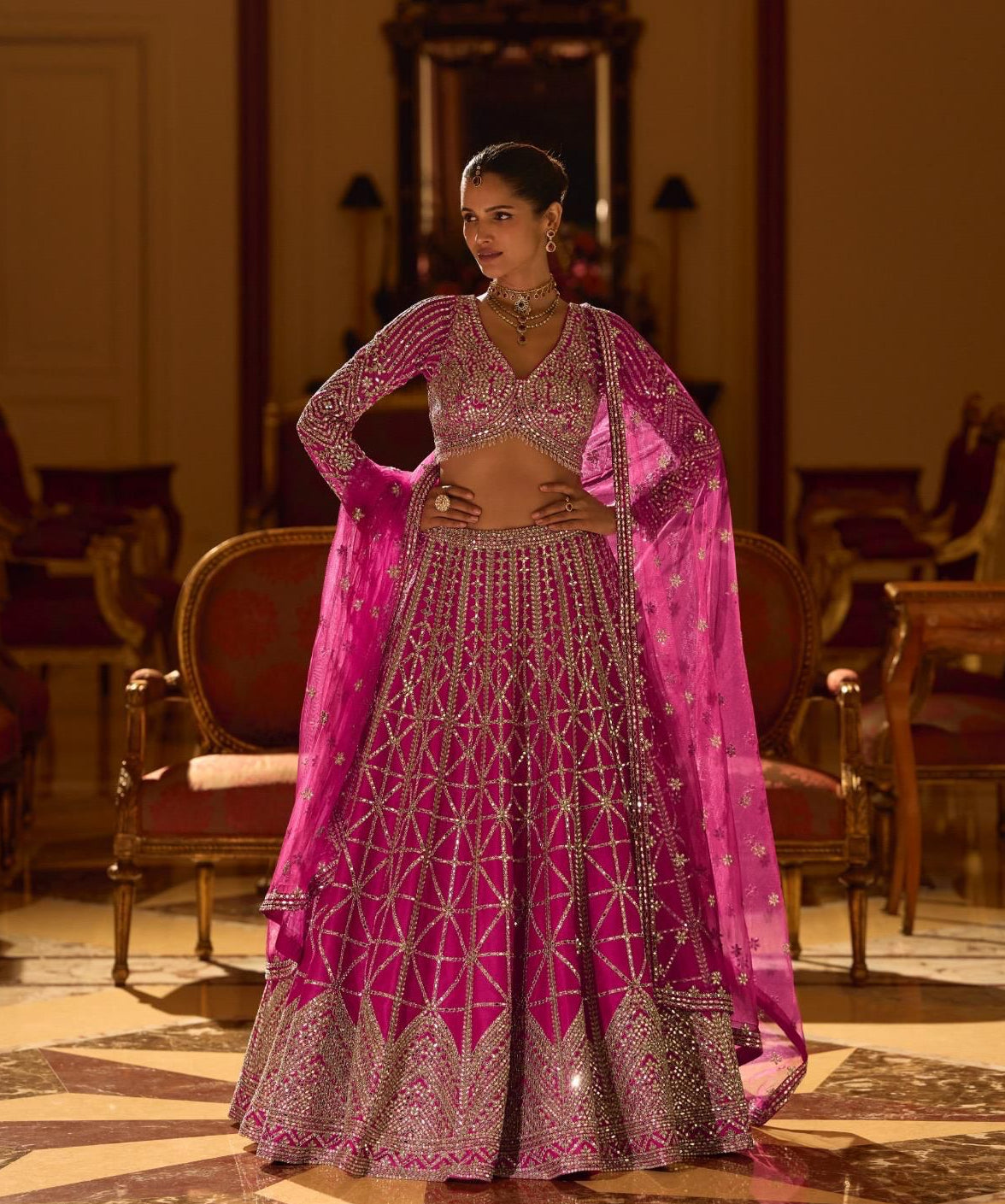 Rani Mirror Work Lehenga