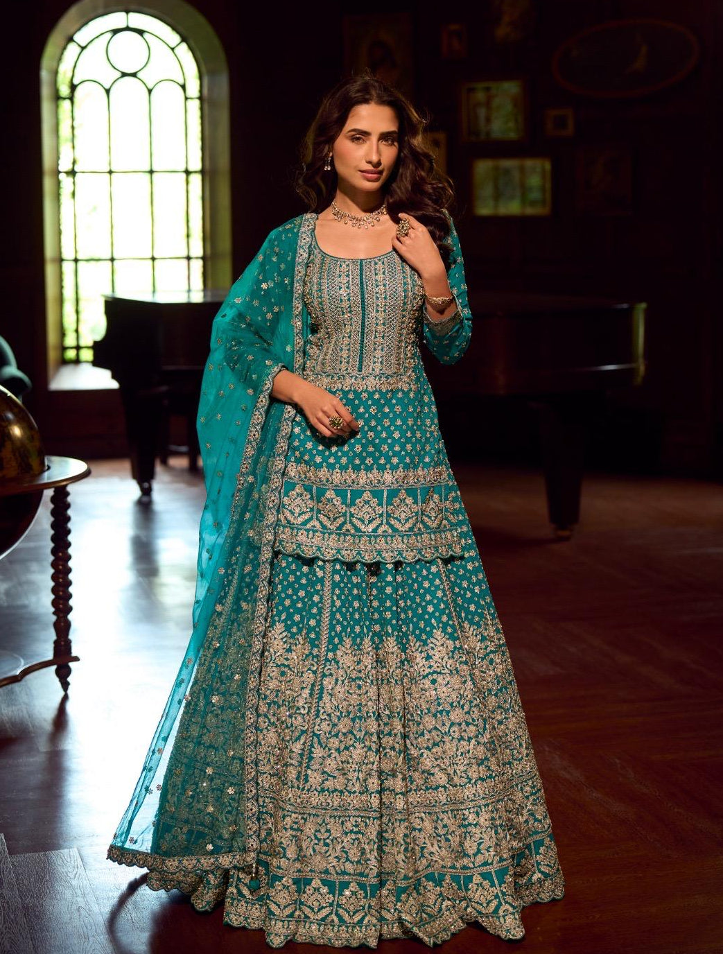 Teel Hand Embroidered Lehenga