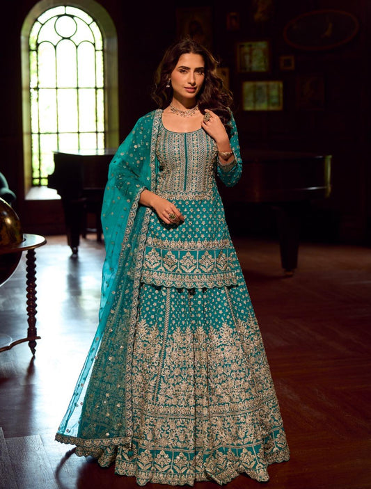 Teel Hand Embroidered Lehenga