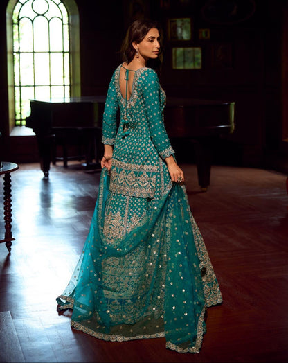 Teel Hand Embroidered Lehenga